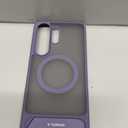 TORRAS Strong Magnetic & Seamless Stand for Samsung Galaxy S26 Ultra Case, Fit for MagSafe, Mil-Grade Drop Protection, Kickstand for Samsung Galaxy S26 Ultra Case, Translucent Back/Purple Edge