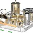 Expandable Pull Out Drawer Cabinet Organizers, Heavy Duty Slide Out Storage Shelf for Home Kitchen Pantry Cupboard Pots Pans, Adjustable Width from 17.2"~28.1", Stainless Steel 1 Pack