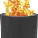 Blue Sky Outdoor Living Peak Smokeless Patio Fire Pit, Portable Fire Pit with Lift-Out Ash Catch, Black