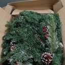 33" 2 Pack Outdoor Christmas Tree Urn Fillers 8 Modes Timer Battery Operated Christmas Decorations Outdoor Indoor Pinecones Berries Tripod Stakes Yard Porch Lawn