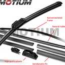 MOTIUM OEM QUALITY Premium All-Season Windshield Wiper Blades (18"+18" pair for front windshield)