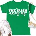 St Patricks Day Shirt Toddler Boys Girls Wee Little Hooligan Tee Irish Clover Short Sleeve Tops (4T, The-green)