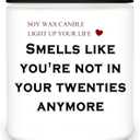 Homsolver 30th Birthday Candle Gifts for Women Men, Happy 30th Birthday Decorations Gift for Her Him, Funny 30 Years Old Gifts Ideas- Lavender Candles