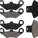 LOCOPOW Front & Rear Brake Pads for Polaris Sportsman 335 500 400 Scrambler Magnum 500 325 Trail Boss 330 Trailblazer 400 250 Xpedition 325 425 Xplorer 400 4x4 1998-2004