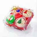 RomanticBaking 50PCS 5x5x2 Inches Full Clear Bakery Boxes Chocolate Covered Strawberries Boxes,Mini Cake, Cookies,Macaron,Pie, Cakesickle &More