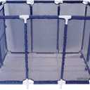 Modern Blue Pool Storage Bin - XX-Large | Nylon Mesh Basket Organizer For Your Goggles, Beach Balls, Floats, Swim Toys & Accessories | Air Dry Items Quickly & Easily Roll To Your Home Garage or Shed