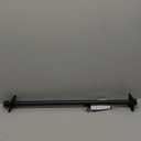 Matte Black Curtain Rods for Windows 28 to 48 Inch,Adjustable Drapery Rods with Aluminum End Cap and Full Surround Brackets,1-Inch Window Curtain Rod for Wall and Ceiling Mount