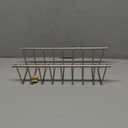 FitWell Kitchen Bakeware Organizer,Plate Racks,Rack for Plastic Lids,Cutting Boards,Cookie Sheets,Pots & Pans Holder,Compact Kitchen Storage,Cabinet Organizer (Satin Nickel)