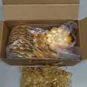 Layhit 24 Set Indian Return Gifts for Pooja Bulk, Lotus Incense Holder Gold Incense Sticks Holder with Organza Bags, Zinc Alloy Stick/Coil/Cone Anti Ash Spilling for Housewarming Yoga Spa Decor