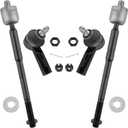 ES80309 EV409 Front Inner & Outer Tie Rod Ends Left & Right Suspension Kit for Toyota Tacoma 1995-2004 2WD / RWD 5-Lug Models, Pack of 2