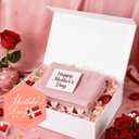 PACKHOME Mother's Day 6 Extra Large Gift Boxes 17.5x11.3x4.3 Inches, Sturdy Shirt Boxes with Magnetic Lids for Clothes and Large Gifts (Glossy White), 1 Count