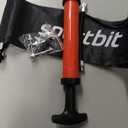 SPORTBIT Ball Pump with 3 Needles, Nozzle, Extension Hose, Pouch - Great Air Pump for Exercise Sport Balls - Football & Soccer, Basketball, Volleyball Pump, Swim Inflatables