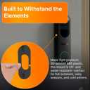 SplashNColor Angled Doorbell Mount Compatible with Reolink Video Doorbell Camera 2K 5MP Heavy Duty ABS Reolink Mount for Secure Installation Adjustable 35-Degree Angle for Optimal Viewing Black