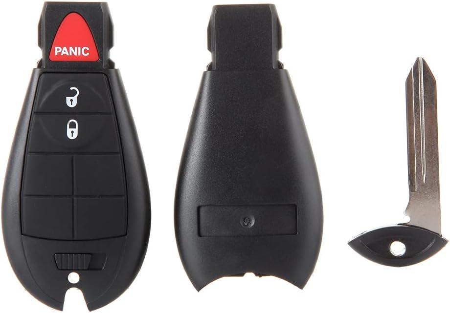 ECCPP M3N5WY783X 1X Replacement Uncut 433MHz Keyless Entry Remote Key Fob for C hrysler 300 Town & Country/for D odge Durango Challenger Charger Journey Grand Caravan/for V olkswagen Routan IYZ-C01C