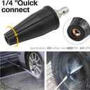 Pressure Washer Turbo Nozzle 4000 PSI, 9-Pack High Pressure Washer Nozzle Tip Kit, Rotating Turbo Nozzle 4.0 Orifice, 5 Tips with Holder