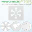 (1 Pack)-24" x 24" Adjustable Office Vent Cover - Durable,For Flat Office Ceiling Vents Ceiling Air Deflector for Conditioner or Heat Air Deflector Magnetic Size approximately: 24.75X24.75IN