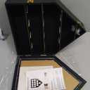 Baseball Display Case | Baseball Holders for Balls | Display Baseballs | 12 Ball Display Box | 96% Clear Antifade UV Protection | with Gold Locks for Homerun Autograph Ball | Small (Black Finish)