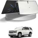 KUST Sun Shade Umbrella for 2015-2025 2026 Chevrolet Chevy Tahoe/GMC Yukon | Custom Fit Windshield Sunshade | Foldable Sunshade with Bendable Handle | Blocks Heat & UV Scratch Resistant