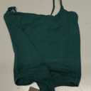 SUUKSESS Women Sexy Square Neck Thong Bodysuit Backless Cami Bodysuit Top (Small, Dark Green)