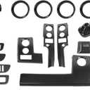 Hoolcar 19Pcs Carbon Fiber ABS Interior Trim Decor Cover Kit Fit for 2009-2014 Ford F150 Interior Accessories