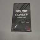 BetLight 8 Inch High Modern House Numbers - Floating Stainless Steel Home Address Number, Easy to Install, Black Finished/Number 0