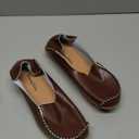 VenusCelia Women's Natural Comfort Walking Flat Loafer (7, Brown)