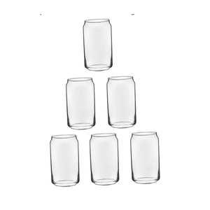 9 Pack Glass Beer Cup Set Cocktail Glasses Reusable Water Cup for Bars Homes Gatherings