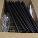 Tension Pole Shower Caddy Corner with 2 Soap Holders, 4 Tier Bathroom Shower Organizer Floor to Ceiling 25-114 inch, Adjustable, Multiple Hooks, Stable Base, Rustproof, Black