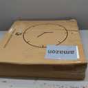 OCEST 18 Inch Outdoor Wall Clock with Night Light, Waterproof Thermometer & Hygrometer Combo, Battery Operated Silent Non-Ticking Large Patio Clock for Garden, Pool, Porch (Rustic Gray)