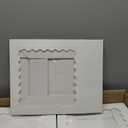 qiqee 10"x 10"x 2.5" White Pie Boxes with Window 120Packs Cookie Donut Bakery Box (Auto-pop Up)