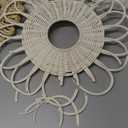 11 Pcs Boho Wall Basket Decor Decorative Bulrush Woven Basket Wall Decor Boho Art Round Farmhouse Hanging Baskets for Kitchen Rustic Home Summer Decorations, Multi Sizes(Novel)