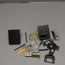 Kwikset San Clemente Deadbolt Lock, Matte Black Rectangle Exterior Keyed Front Entry Door, Pick Resistant SmartKey Rekey Security, Single Cylinder Dead Bolt, with Microban Protection