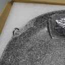 TOWDREU Stone Bird Baths for Outdoors,10inch Birds Bath Bowl,Ground Bird Feeders and Birdbath Bowl, Bird Water Bowl for Balcony, Patio, Garden or Yard