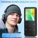 MP3 Player 32GB, Portable Bluetooth 5.2 MP3 MP4 Music Player with Speaker, 1.8" Full Touch Screen, FM Radio, Voice Recorder, E-Book, HiFi Sound, for Sports and Travel