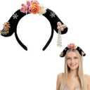 Chinese Style Ancient Traditional Hanfu Headband Chinese Qing Dynasty Royal Court Queen Princess Imperial Concubine Hair Hoop for Women Cosplay Costume Hair Accessories