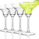 Margarita Glasses Set of 4 - 10 FL OZ / 300 ML Martini Glasses, Premium Pure Clear Cocktail Glasses for Margarita, Daiquiri, Paloma - Ideal for Salted or Sugared Rim Cocktails, Housewarming Gift