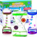 3Pack Liquid Motion Bubbler Timer for Caliming Sensory Toys, Autism Toys,Fidget Toy, Children Activity, Novelty Gifts,Holiday Stocking Stuffers, ADHD Office Home Desk Decorations