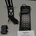 SEAOURA Clip On Aquarium Light for Plants-24/7 Cycle Fish Tank Light with Timer, Full Spectrum+7 Colors Mode, Auto On/Off, Adjustable Brightness and Height, 20W (12inch for 12-20 inch Tank)