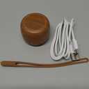 Babelio White Noise Sound Machine for Adults Kids Baby, Mini, 15 Non-looping Sounds, Timer, Memory Function, Easy to Pocket and Travel Wood Grain