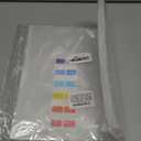 Hukado 10-Pack 12x12 Scrapbook Paper Storage Sleeves  Clear Vinyl Envelopes with 36 Colorful Index Tabs, Fits 12" x 12" Paper, Stackable Organizer for Cardstock & Craft Vinyl