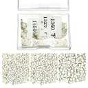 About 500 Pcs 4.5 Grams Silver Solder Jewelry Precut Chips Solder Ultra Tiny Medium Density Easy Bond for Jewelry 2 x 2 mm (E, M, H)