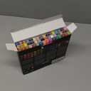 Recheel 48 Colors Acrylic Paint Markers, Dual Tip with Precision Fine Tip and Versatile Brush Tip Pens for Creative DIY, Crafting, Stone, Wood, Canvas, Glass, Metal, and More