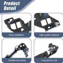 XQSMWF Front Headlight Guide Support Bracket Set Left & Right Side Compatible with Volkswagen Golf GTI MK6 2009-2013 Cabriolet 2012-2016, Replace 5K0807228A 5K0807572 5K0807571 5K0807227A