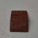 BULLIANT Magnetic Closure Slim Wallet-Genuine Leather Front Pocket Wallet for Men,RFID Blocking,Holds 12 Cards and Money Clip (Brick Brown4203)