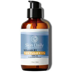SkinDaily Niacinamide Serum for Face -1oz- Vitamin B3 Pore Minimizer Dermatologist Recommend Concentration - Targets Aging Skin, Wrinkles, Dark Spots - Superior Moisturizer and Skin Brightening