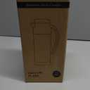 Creamer Pitcher for Coffee,1L/34 Oz Thermal Coffee Carafe,Stainless Steel Coffee Carafes for Keeping Hot and Cold,Double-Wall Design,12-Hour Hot & Cold,Leak-Proof, Portable for Travel,Camping,Office