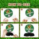 Football Party Decorations,Honeycomb Centerpieces,Triangular flags and rugby-themed and Football Tablecloth, Football Birthday Party Tailgate Party Decorations