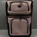 U.S. Traveler Rio Lightweight Softside Rolling Carry-on Suitcase, 2-Wheel Single, Pink