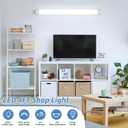 Airand LED Shop Lights for Garage 4FT with Plug, Utility Linkable LED Tube Light 5000K Under Cabinet Lighting,3600 LM LED Ceiling and Closet Light 36W, Corded Electric with ON/Off Switch, 4FT-1PCS