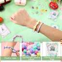 Chunful 1022 Pcs Easter Charms Beads Bracelet Jewelry Making Bunny Easter Egg Colorful Cross Pastel Alphabet Bead DIY Jewelry Craft Gift with Blessing Cards for Women Girls Kids Classroom Party Favors
